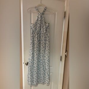 Gilli Blue and White Floral Maxi Dress